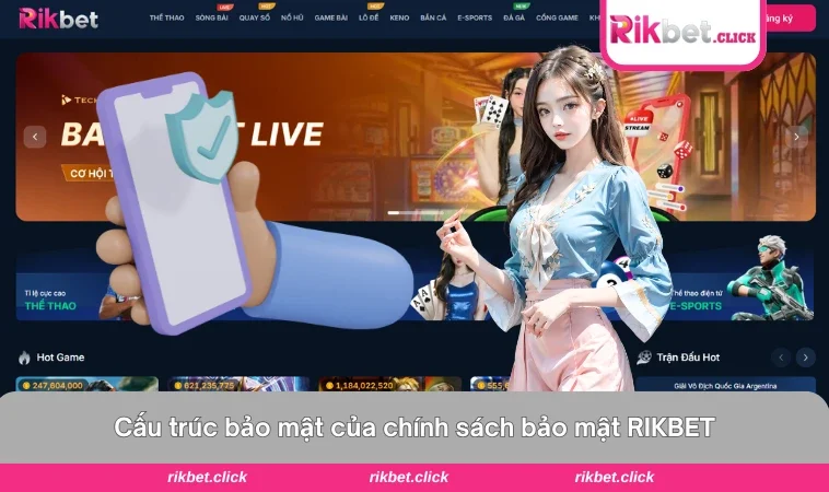 Chính Sách Bảo Mật Rikbet 1 Hệ thống mã hóa và phân tầng dữ liệu giúp bảo vệ thông tin tuyệt đối