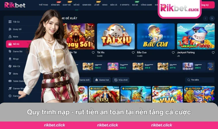 Homepage - Rikbet.Click 14 Hướng dẫn đăng ký và nạp rút nhanh chóng, tiện lợi.