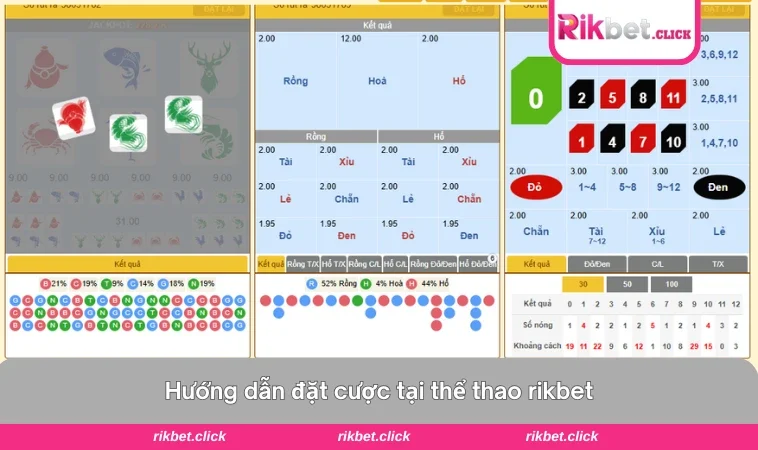 Nổ Hũ RIKBET 3 Cơ chế đặt cược đơn giản trong game chỉ vài thao tác là bắt đầu được ngay.